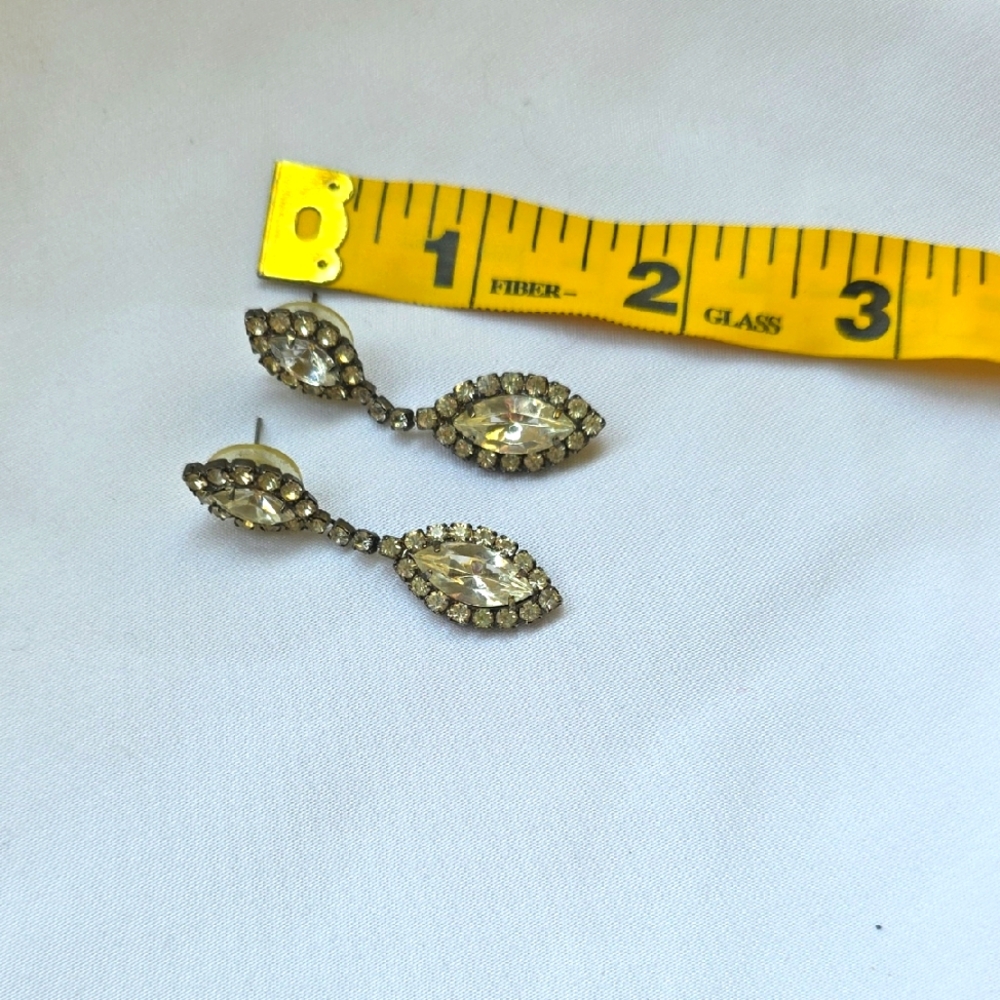 Elegant Rhinestone Drop Earrings